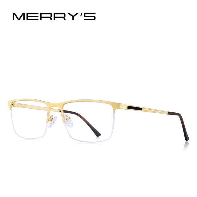 Designer Men Titanium Glasses Frame Ultralight Square Eye Myopia Prescription Eyeglasses Male Optical Frame