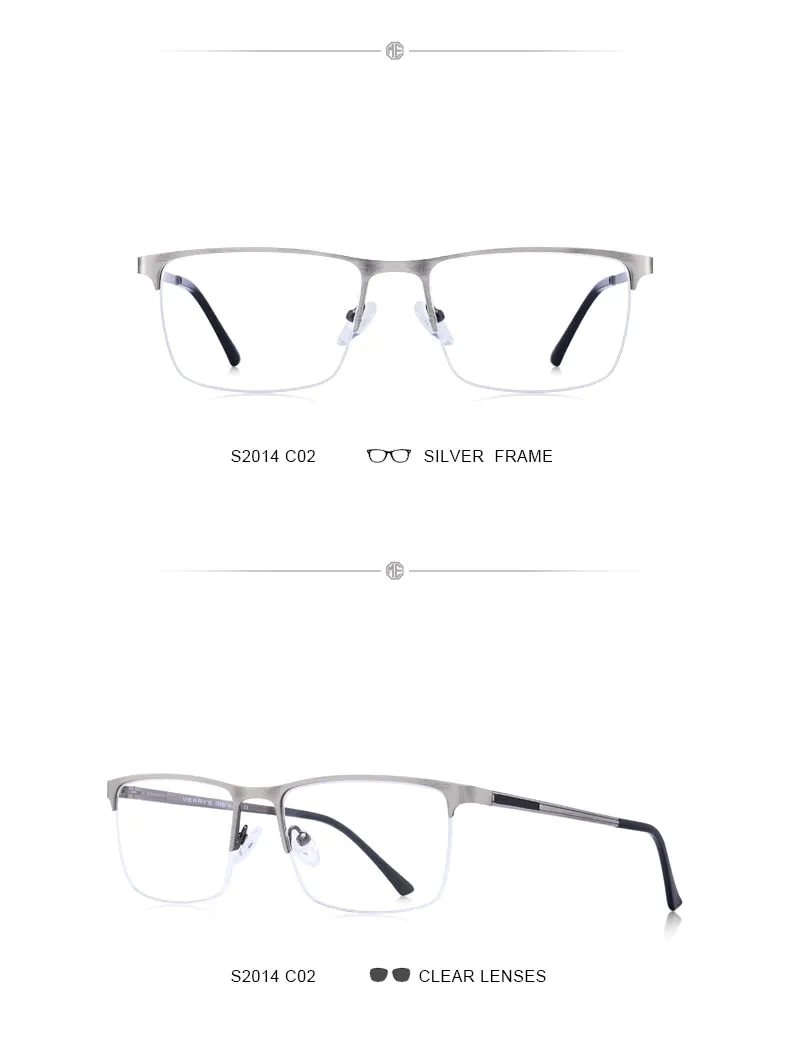 Designer Men Titanium Glasses Frame Ultralight Square Eye Myopia Prescription Eyeglasses Male Optical Frame