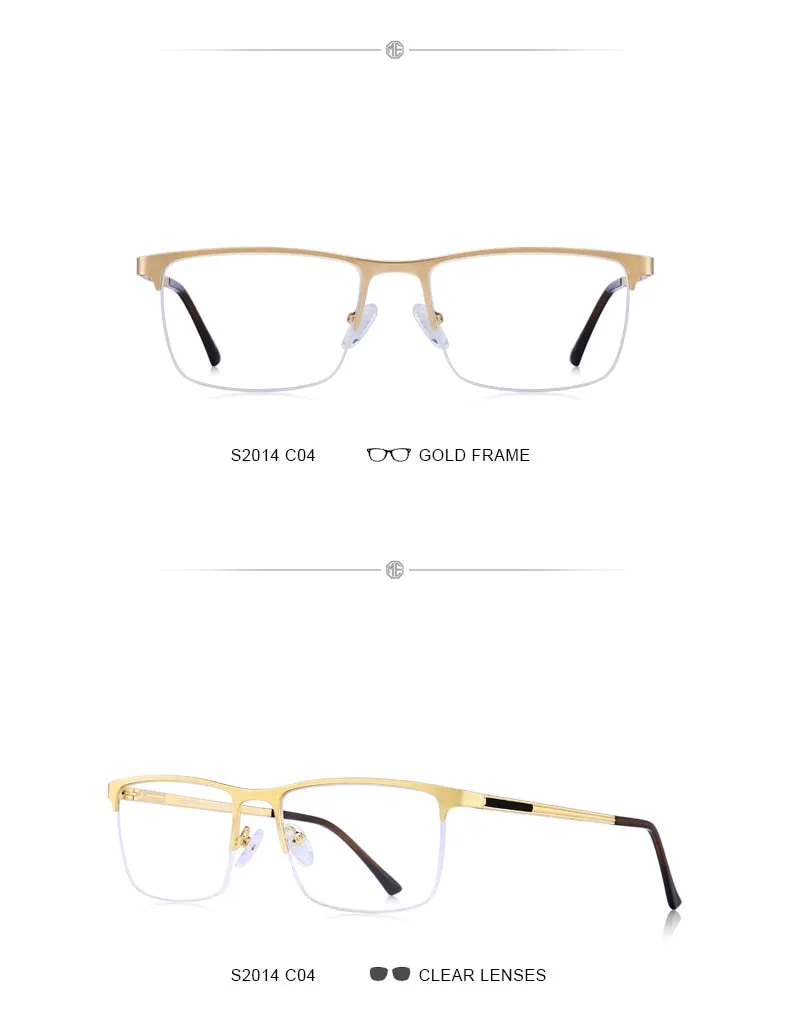 Designer Men Titanium Glasses Frame Ultralight Square Eye Myopia Prescription Eyeglasses Male Optical Frame