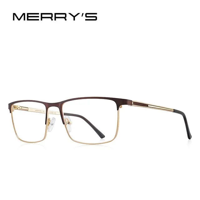 Designer Men Titanium Glasses Frame Ultralight Square Eye Myopia Prescription Eyeglasses Male Optical Frame
