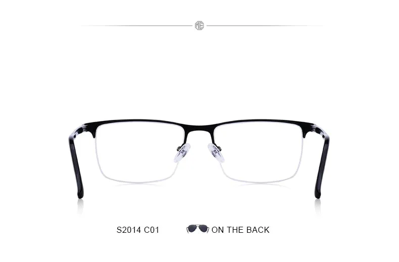 Designer Men Titanium Glasses Frame Ultralight Square Eye Myopia Prescription Eyeglasses Male Optical Frame