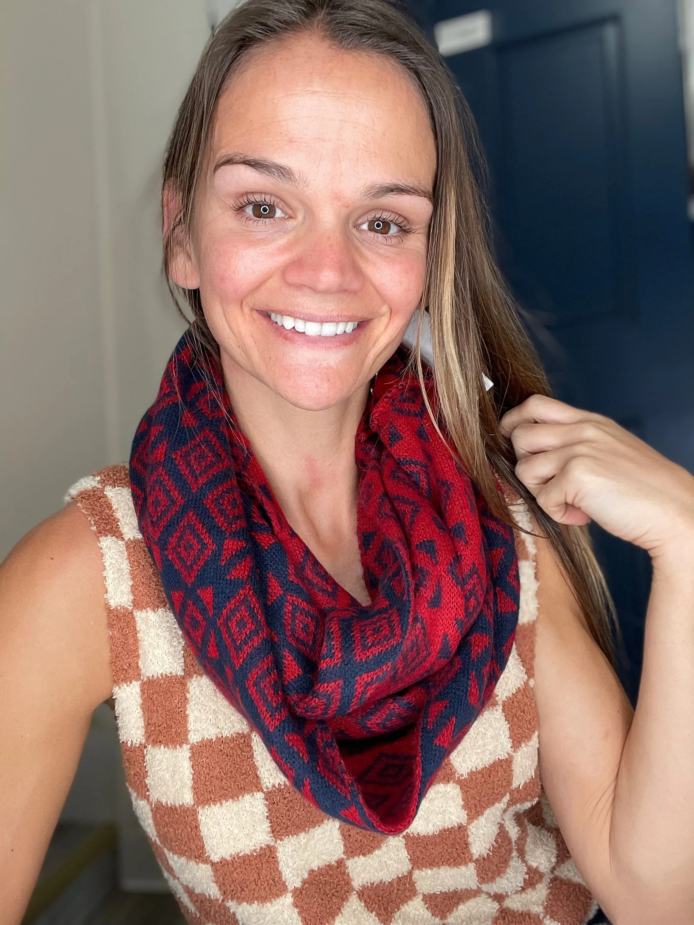 Diamonds Patterns Infinity Scarf