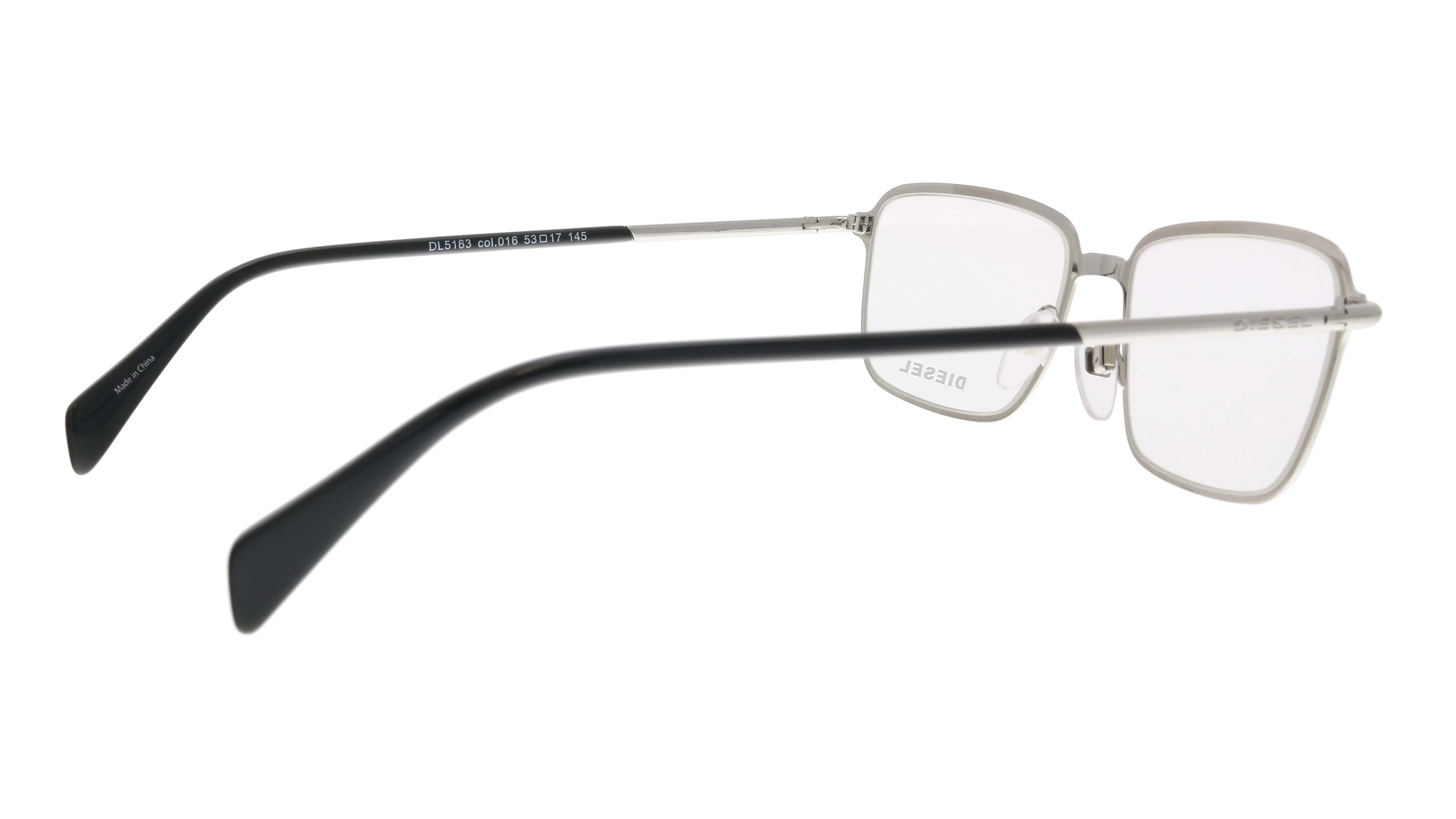 Diesel DL5163 016 Silver Modified Rectangle Optical Frames