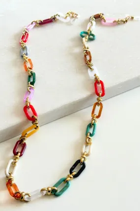 Eyewear Chain | Multi Coloured & Gold