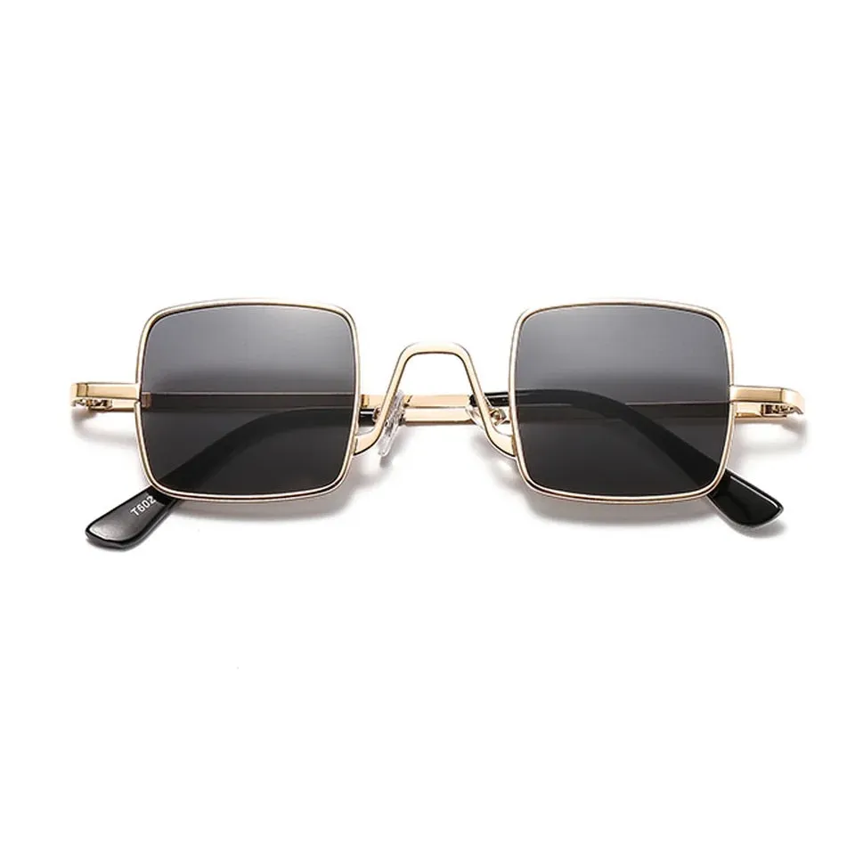 Fashion Retro Square Sunglasses Women Men Vintage Brand Design Rectangle Sun Glasses Female Men Black Shades- X43389469