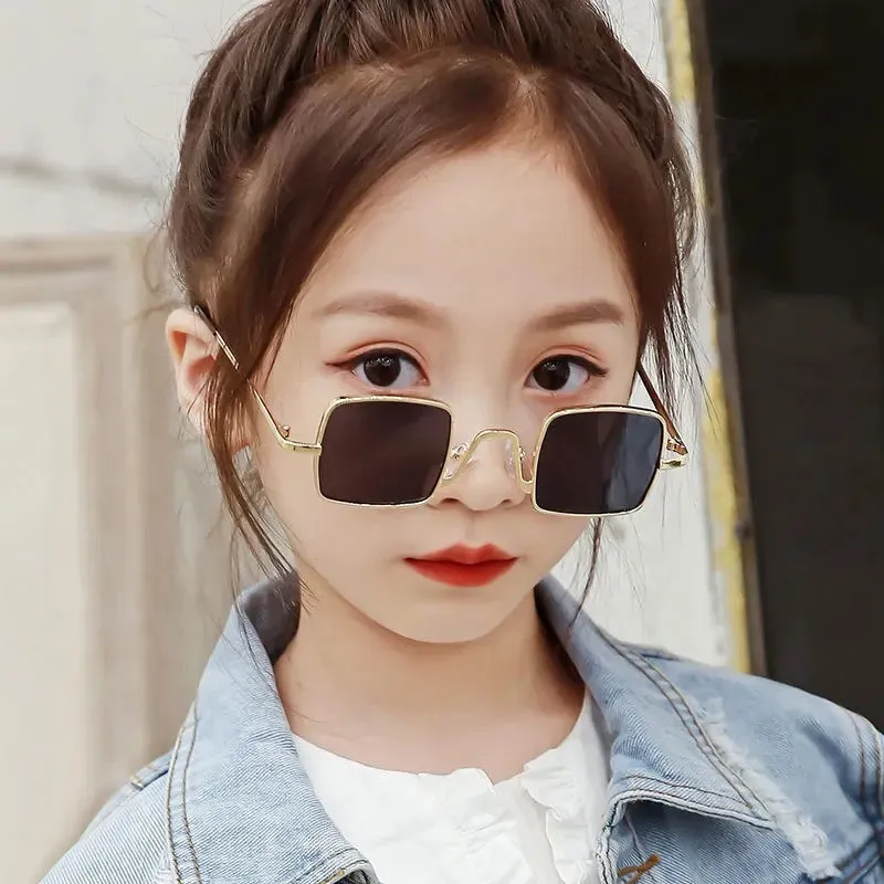 Fashion Retro Square Sunglasses Women Men Vintage Brand Design Rectangle Sun Glasses Female Men Black Shades- X43389469