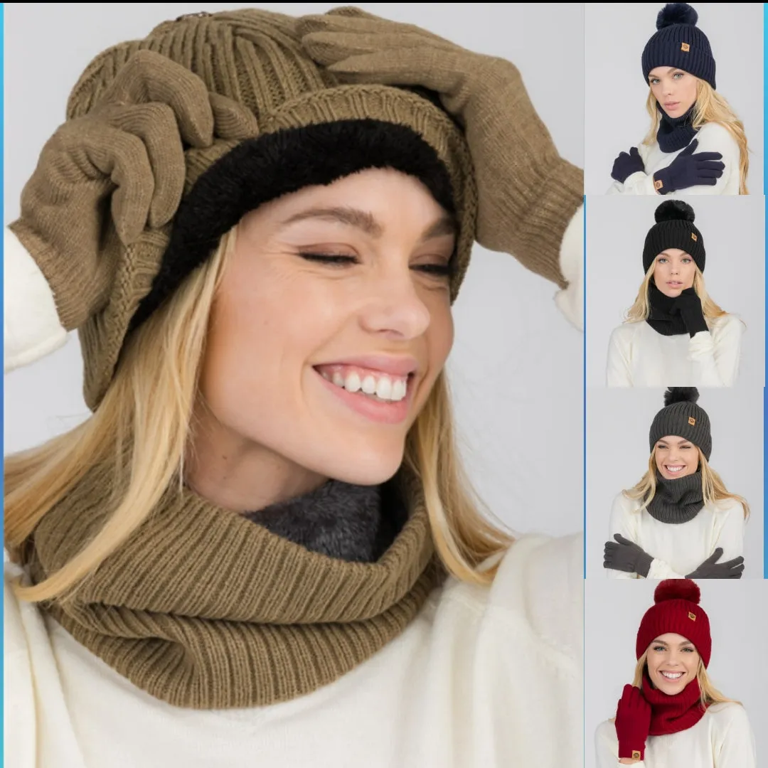 Fleece Lined 3 Pc Winter Set