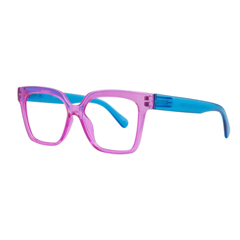 Georgia Reading Glasses in Pink / Blue