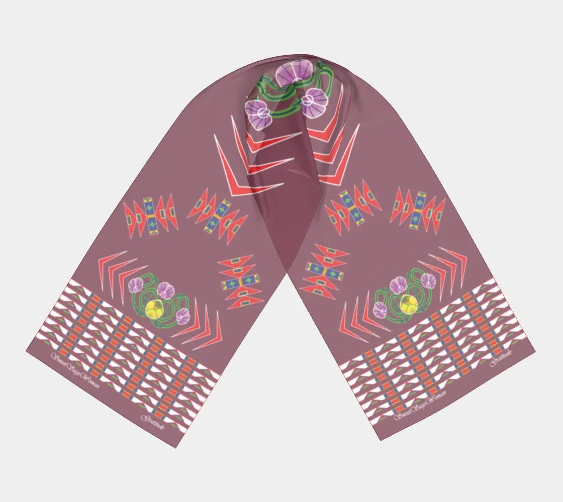 Gratitude Rose Long Scarf