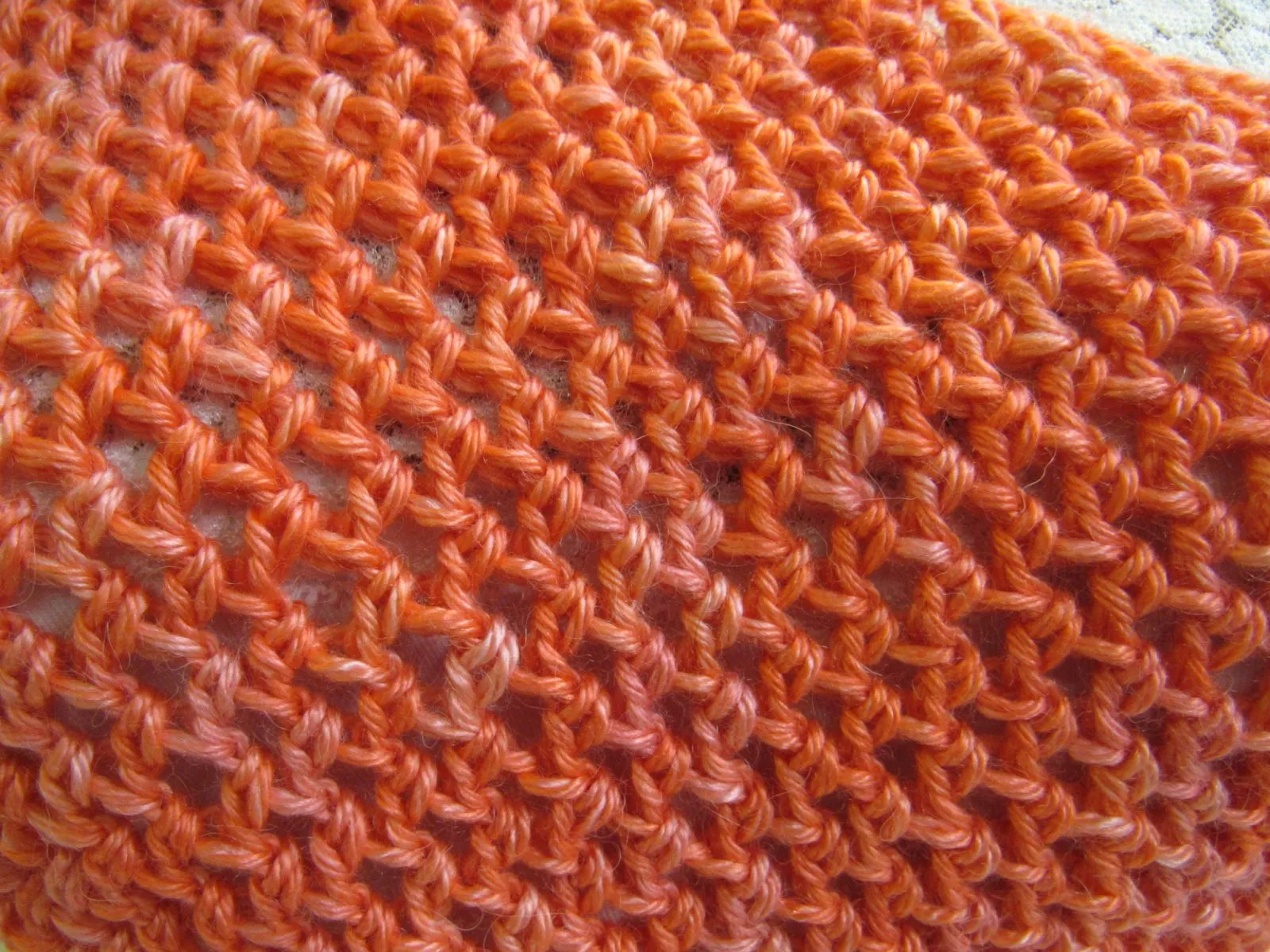 Handcrafted Cowl Coral Crocheted 50% Alpaca 50% Mulberry Silk Female Adult -- New