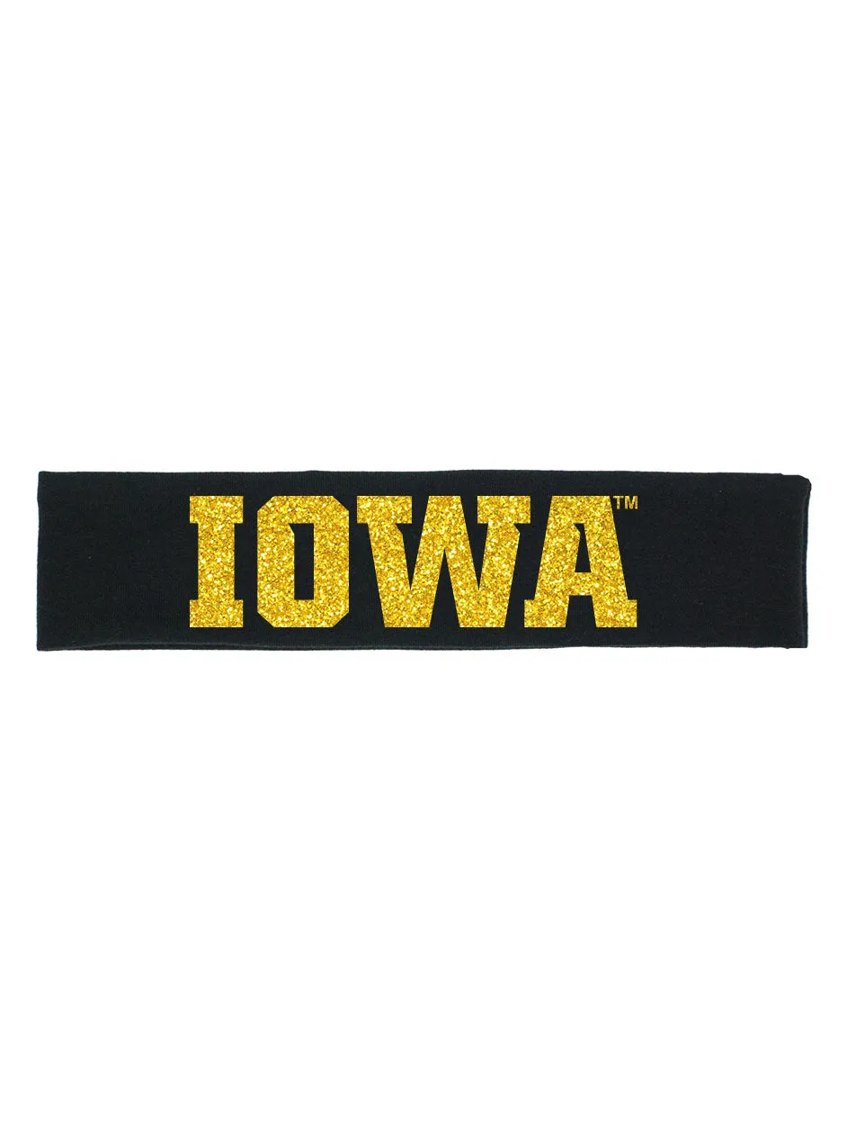 Iowa "IOWA" Cotton Headbands - Choose Your Style