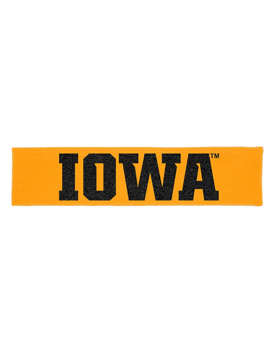Iowa "IOWA" Cotton Headbands - Choose Your Style
