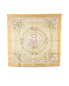 Jeux De Paille Silk Scarf with Intricate Print