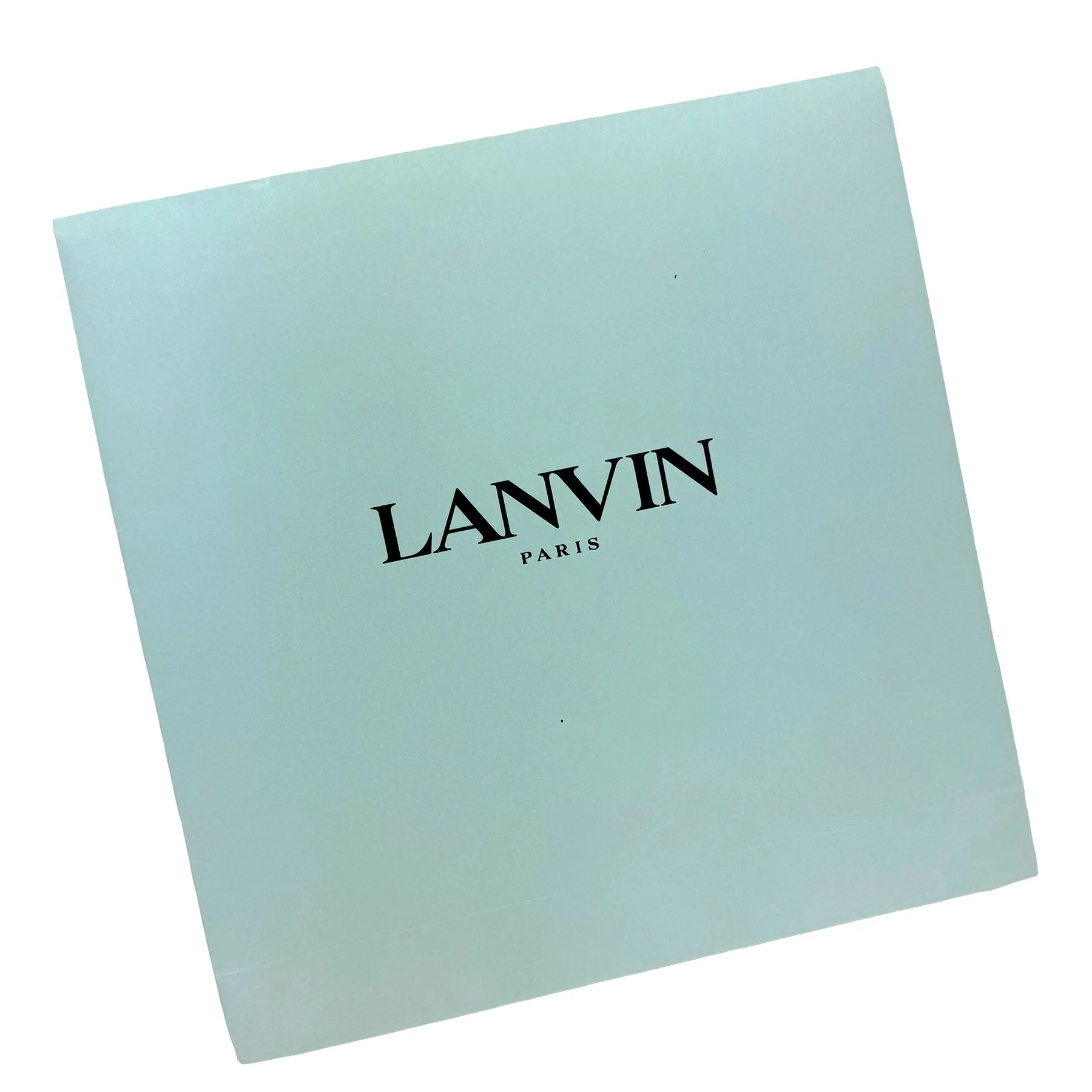 Lanvin Scarf Taupe White Check Design - Twill Silk Scarf