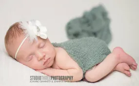 Laurel Green Stretch Knit Baby Wrap