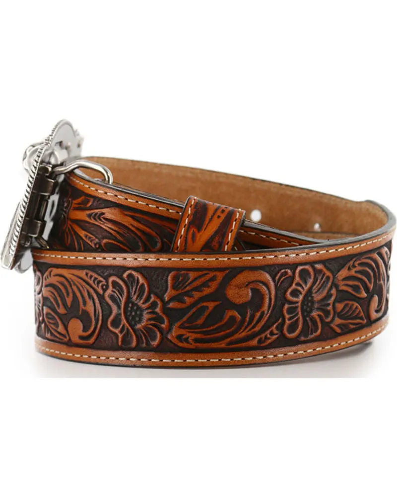 Leegin Justin Kids Tooled Leather Belt Style C30124