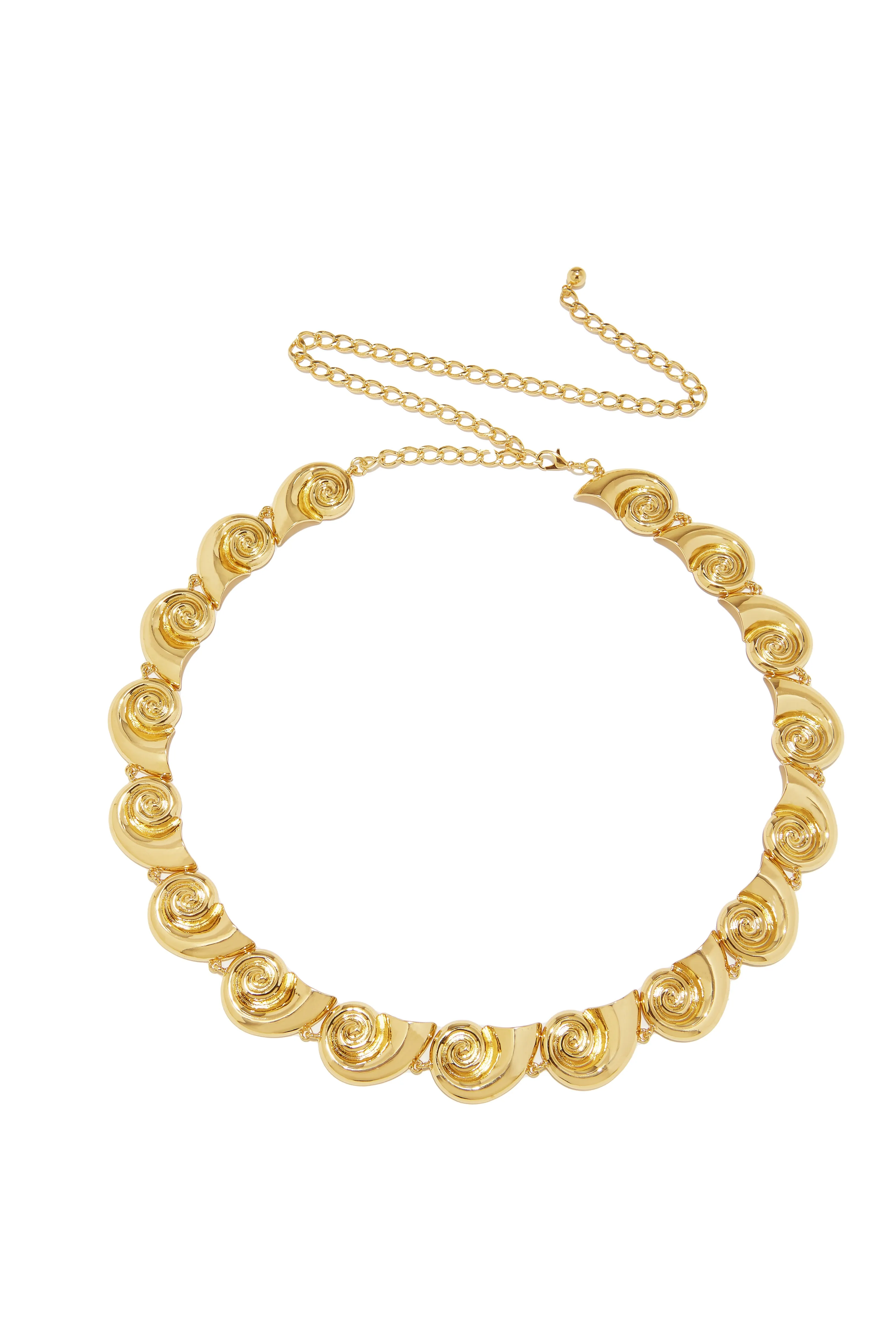 Leilani Sea Shell Chain Belt - Gold