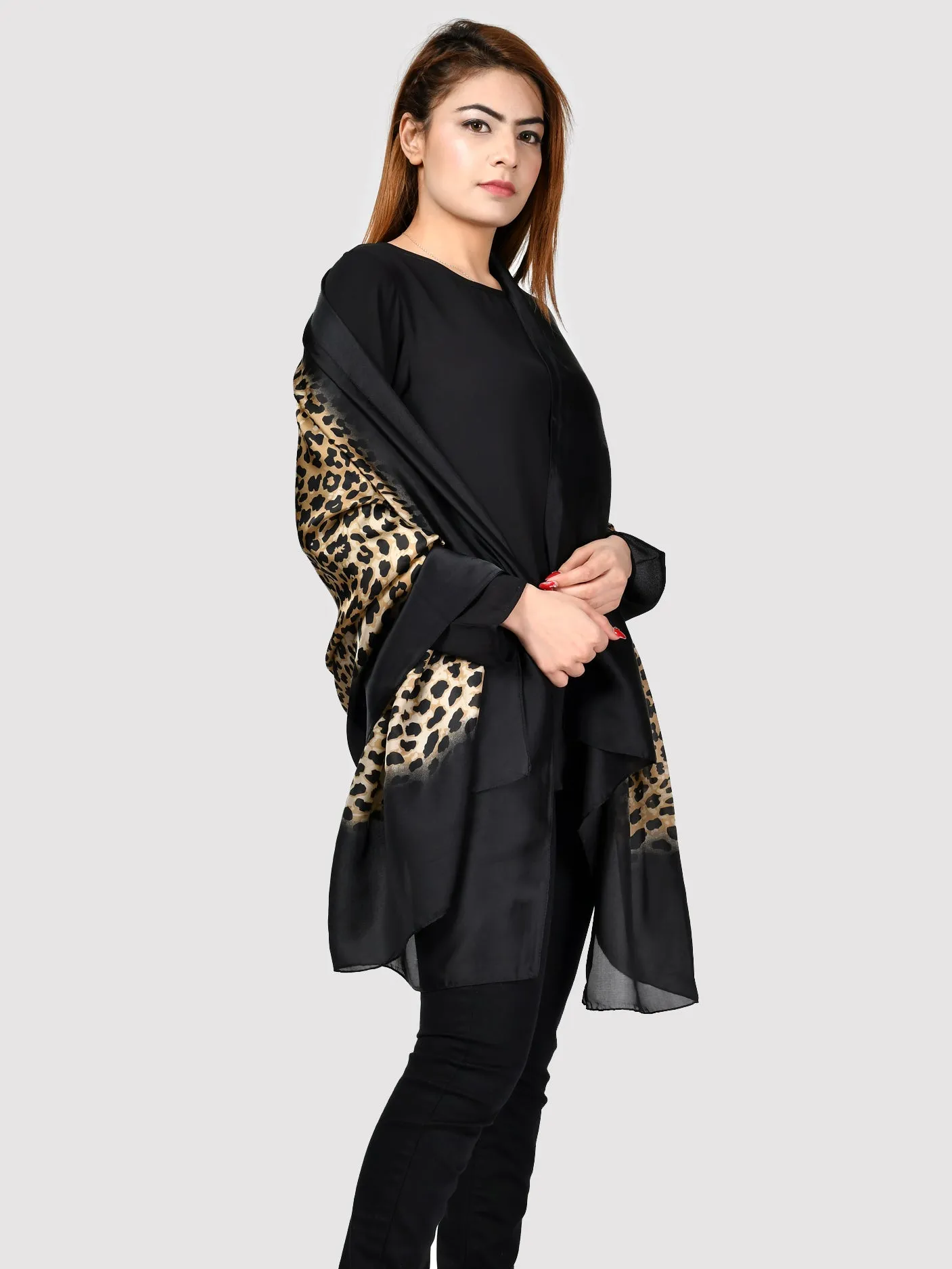 Leopard Silk Scarf