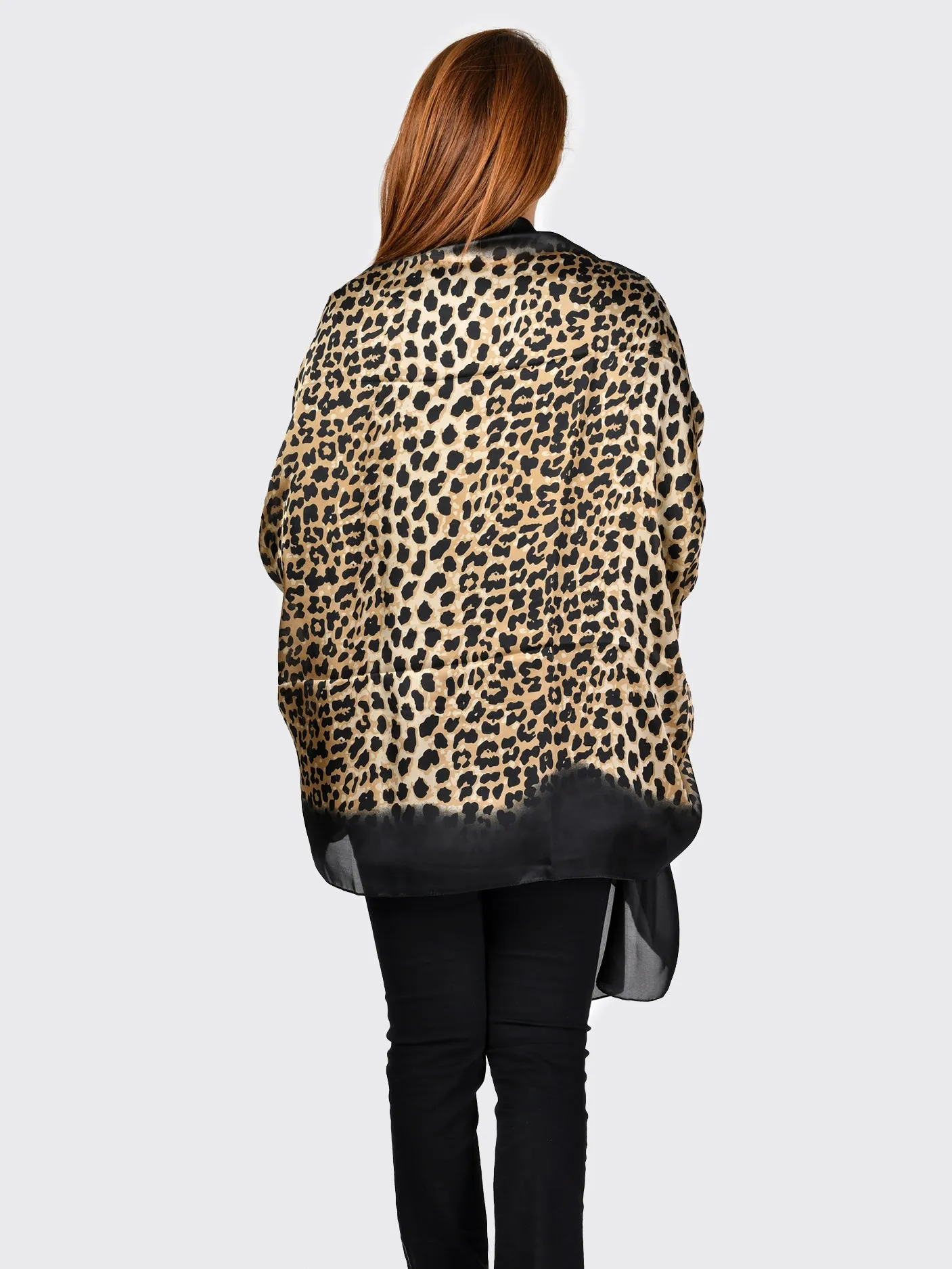 Leopard Silk Scarf