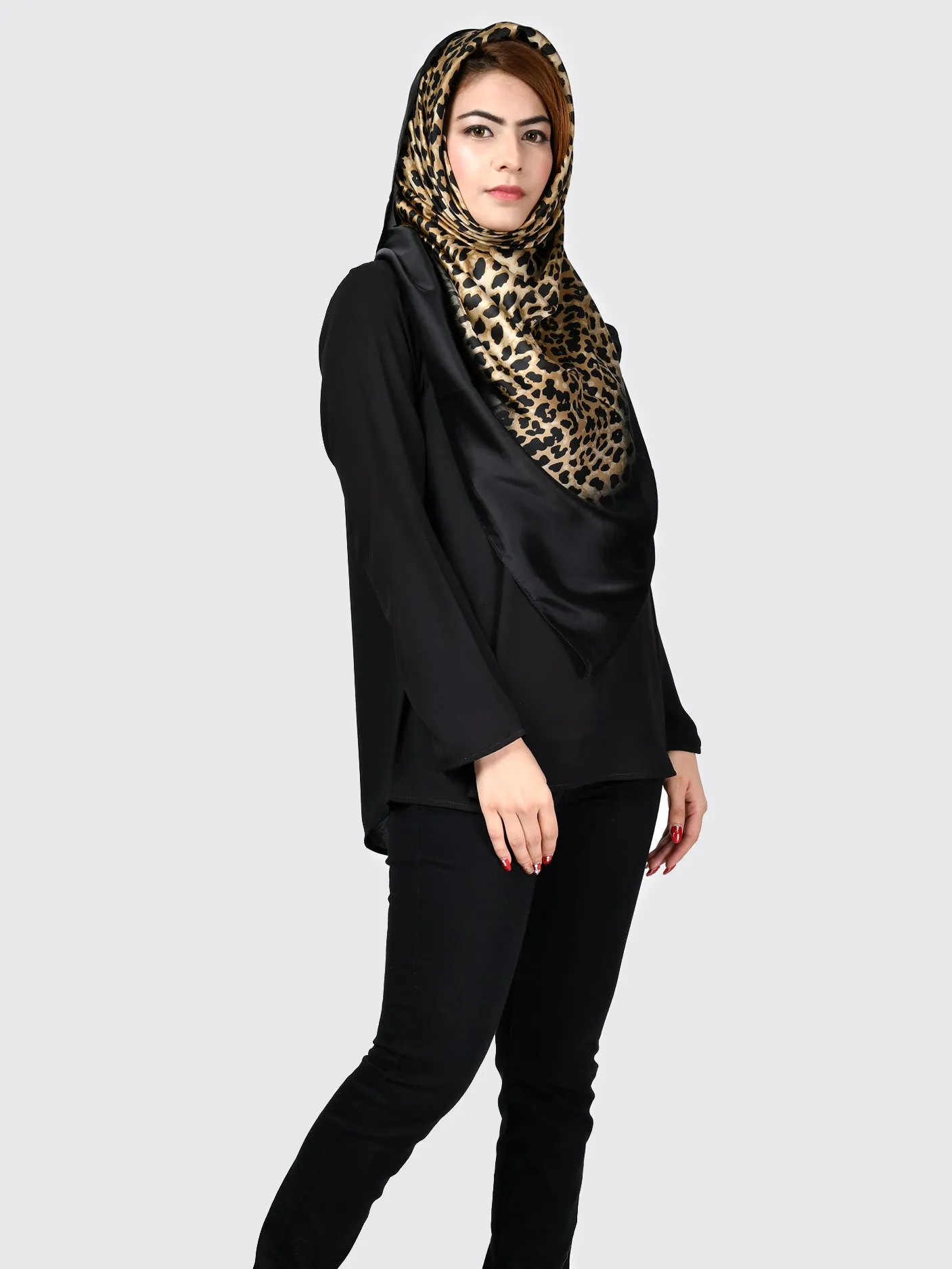 Leopard Silk Scarf