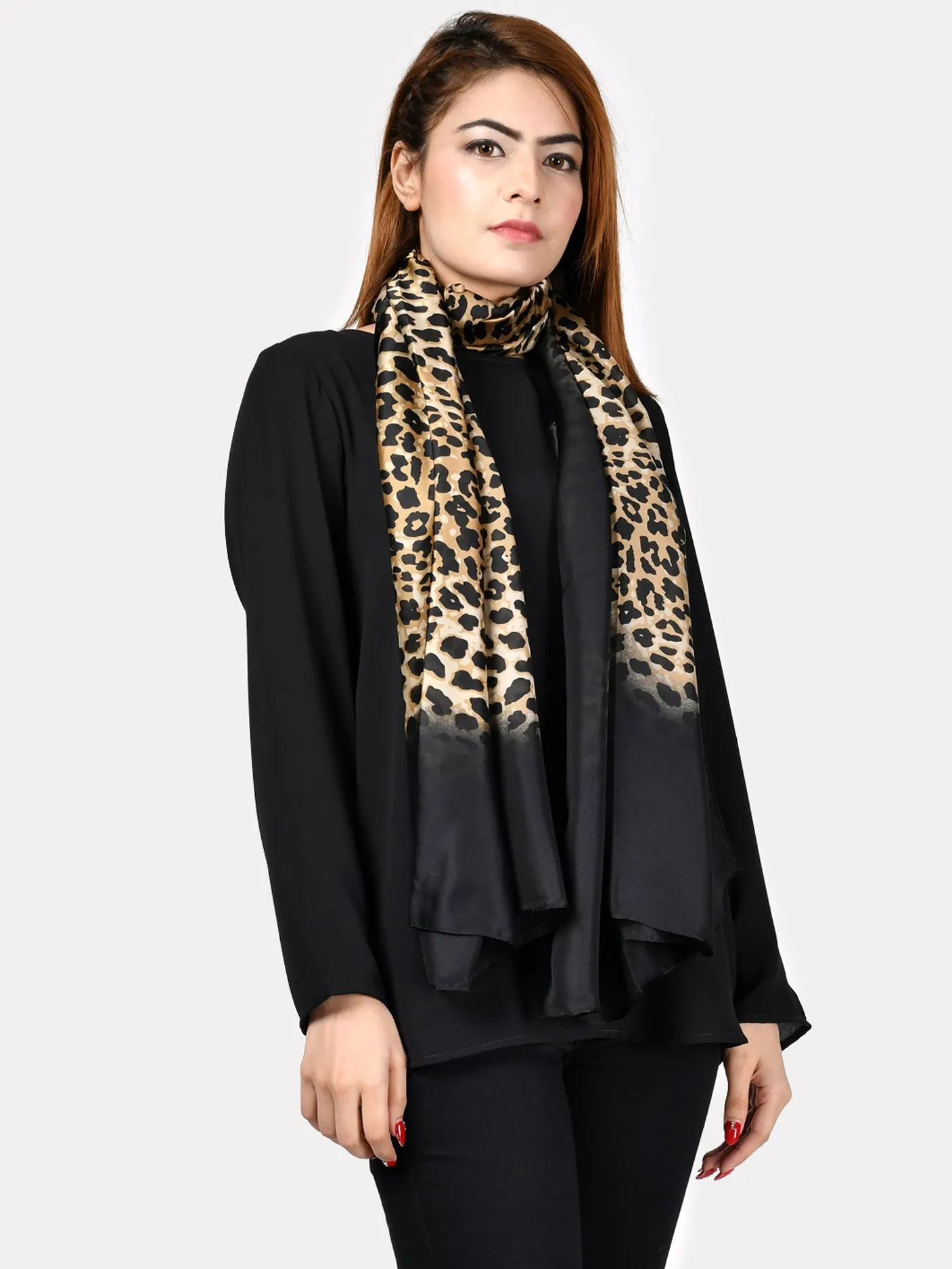 Leopard Silk Scarf