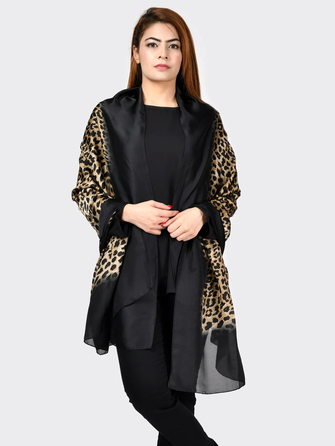 Leopard Silk Scarf