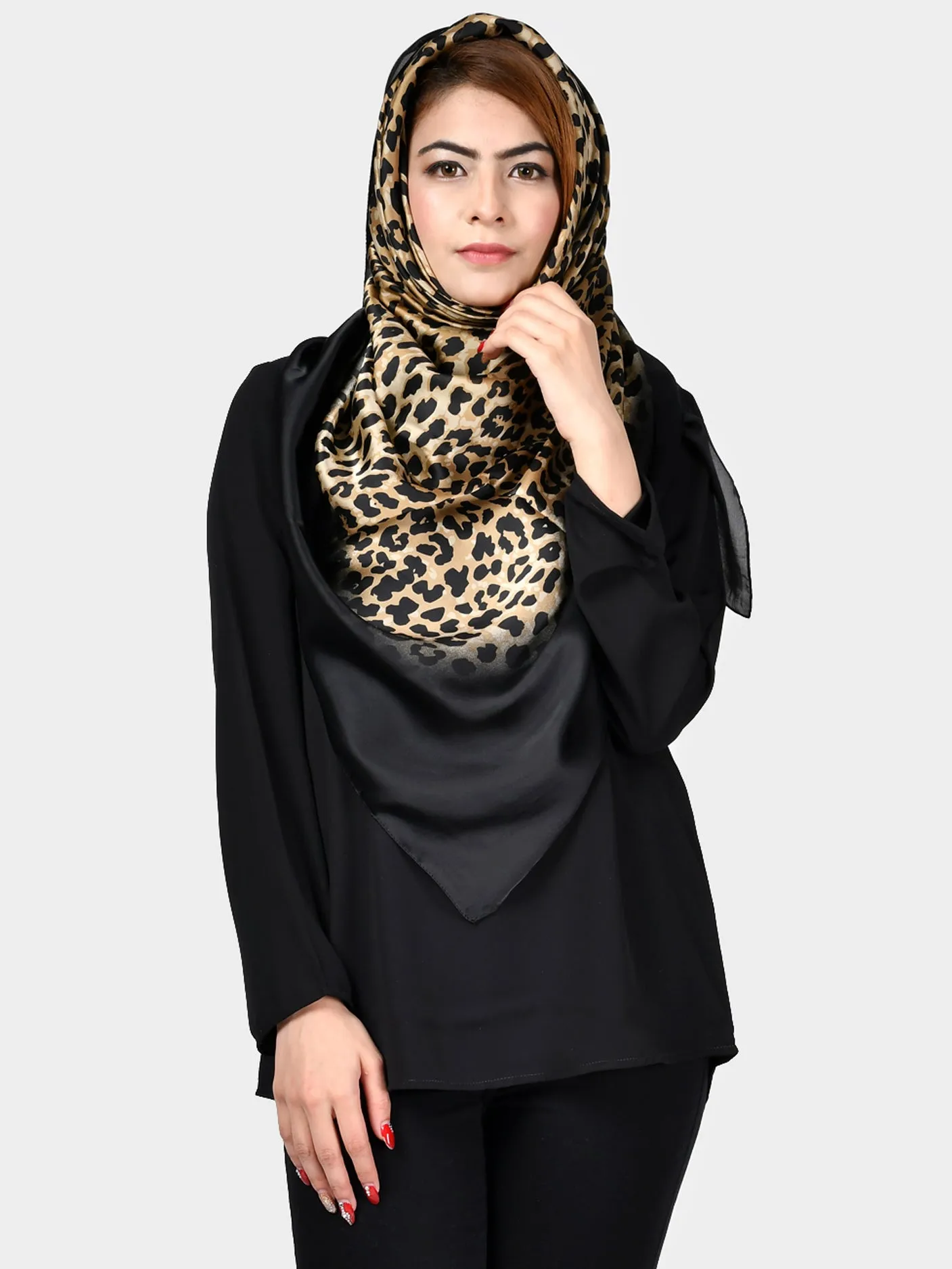 Leopard Silk Scarf