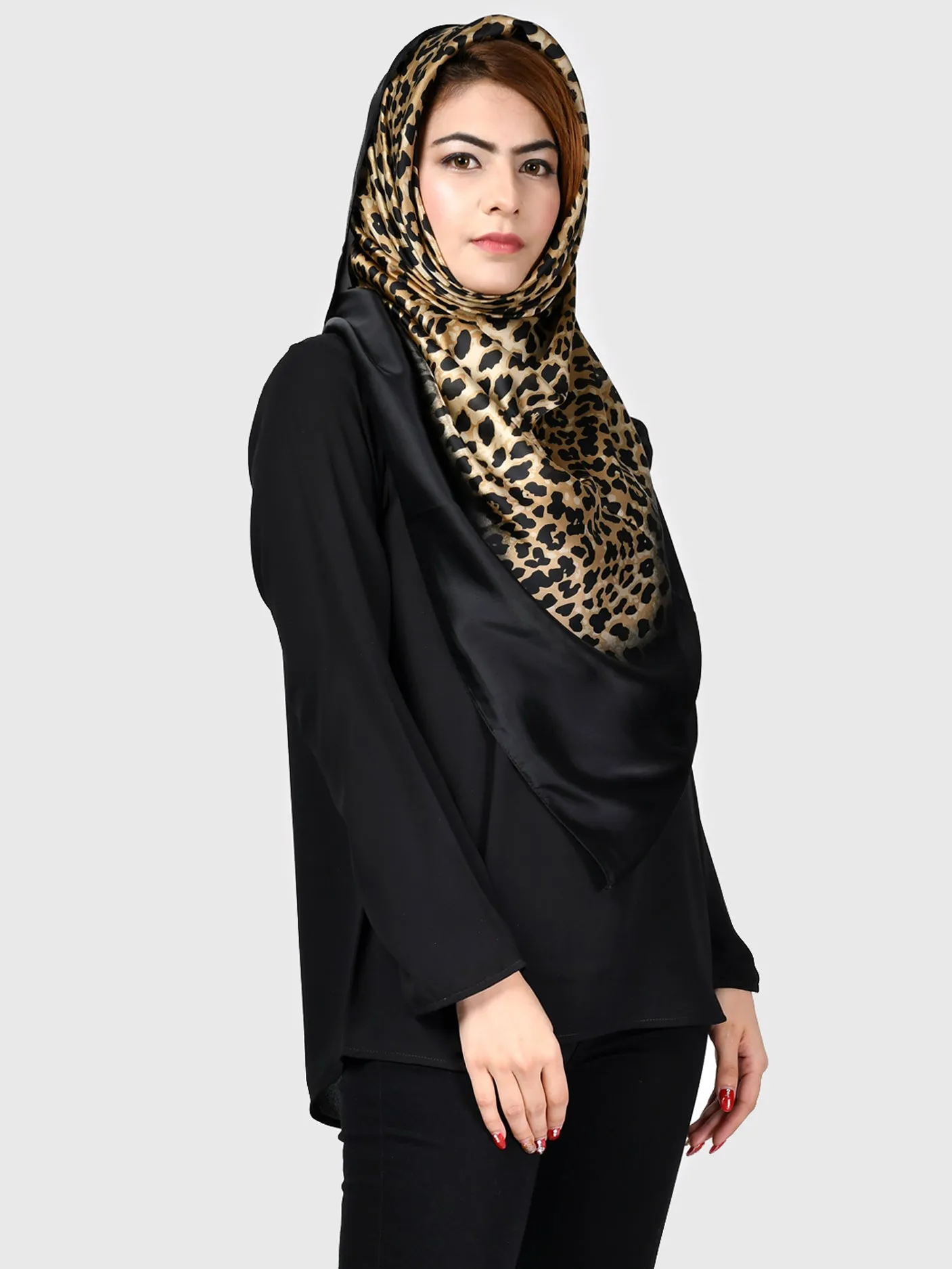 Leopard Silk Scarf