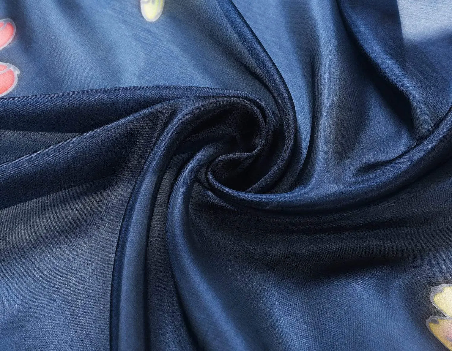 Long Hand Painted Silk Scarf - Dragonfly