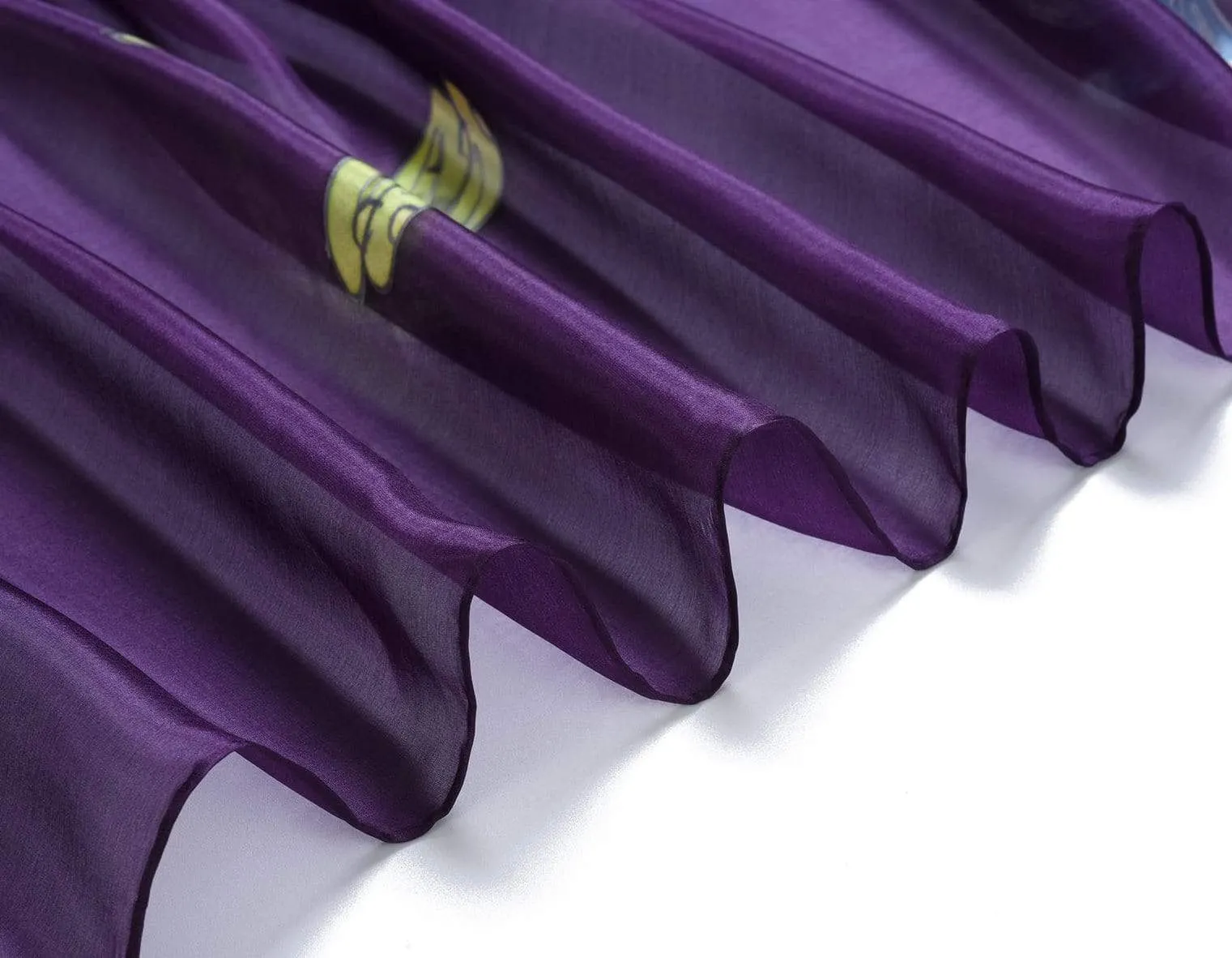 Long Hand Painted Silk Scarf - Dragonfly