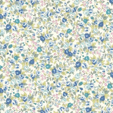 Men's Freestyle Self-Tie Bow Tie / Blossoms In Blue