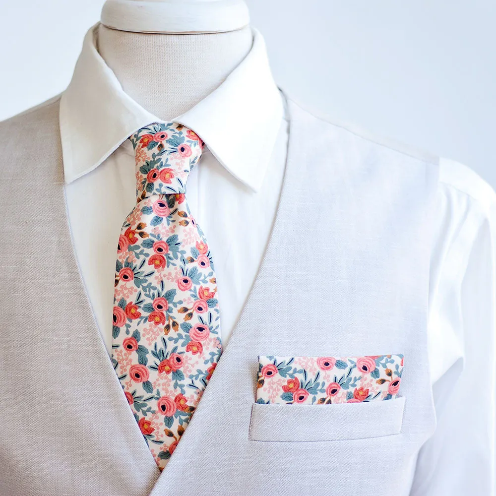 Men's Freestyle Self-Tie Bow Tie / Rosa In Peach