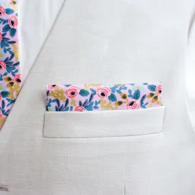 Men's Pocket Square / Rosa In Violet