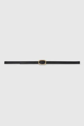 MINI SIGNATURE LINK BELT - BLACK WITH GOLD
