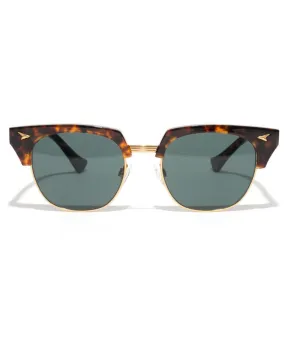 Neto Tortoise & Gold / Green Lens