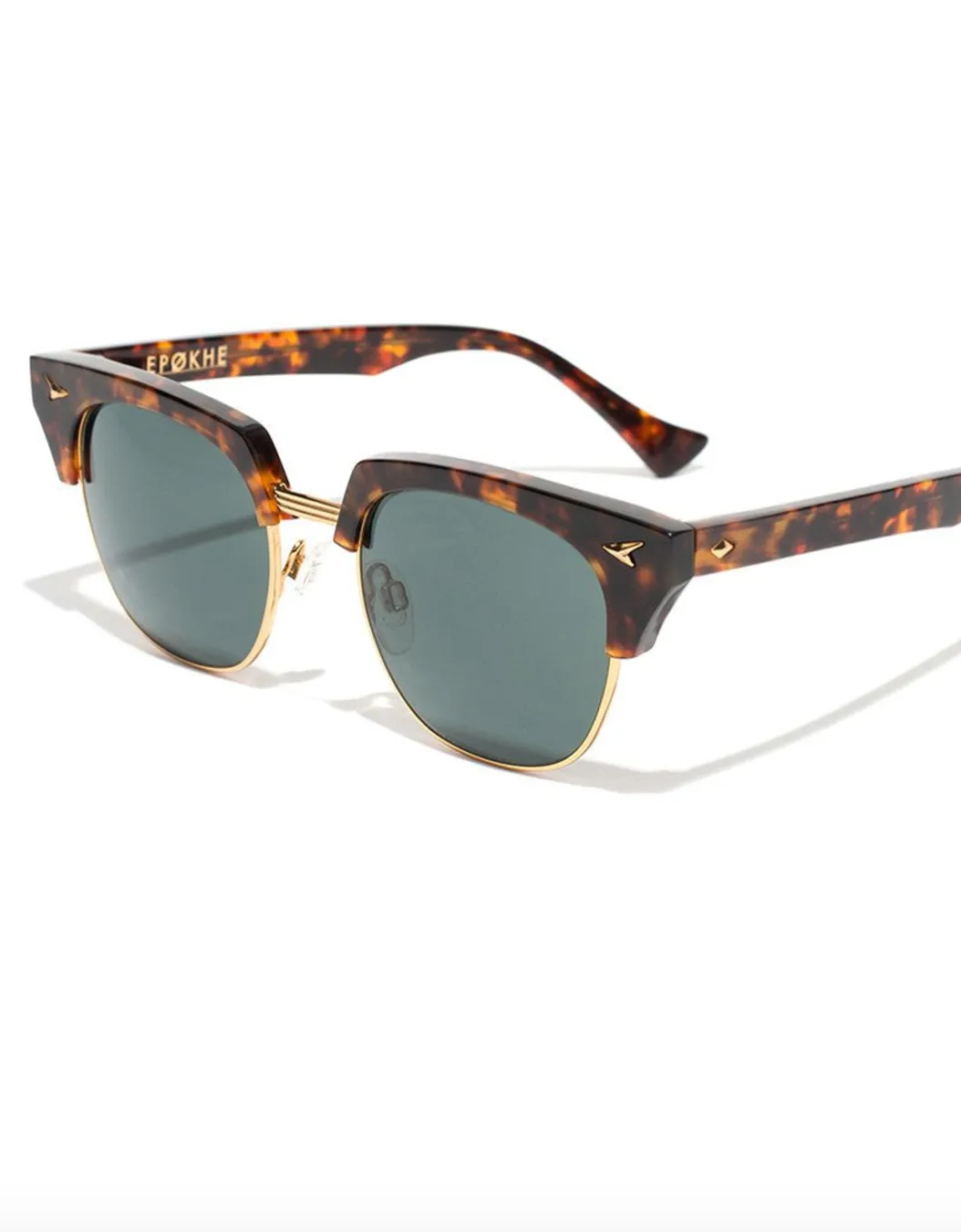 Neto Tortoise & Gold / Green Lens