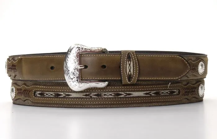 Nocona Southwest Fabric Insert Men's Belt