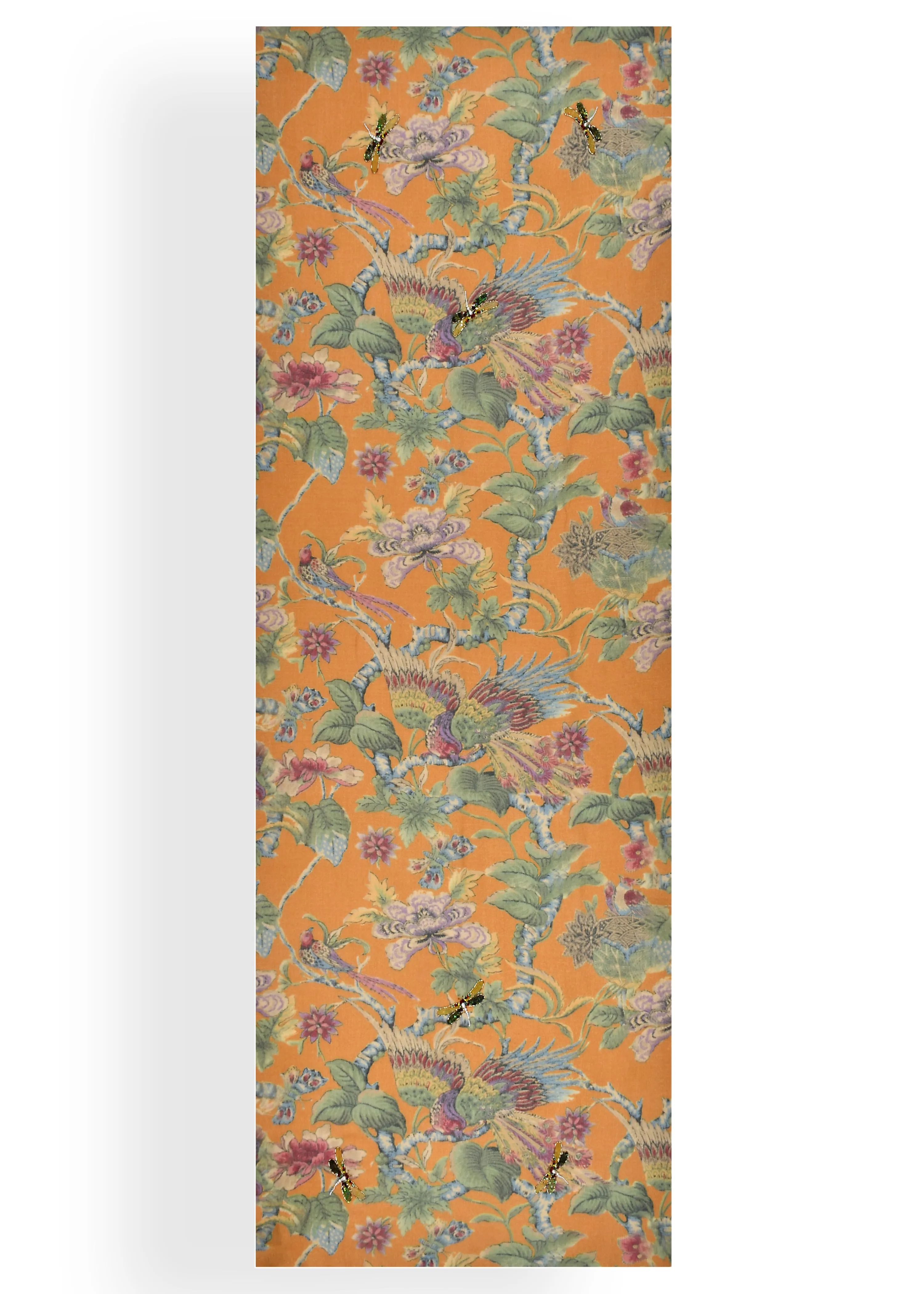 Ochre Foliage in Shahbano Twill