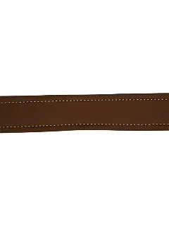 Padded Leather Belts - Chocolate Brown/Natural Tan