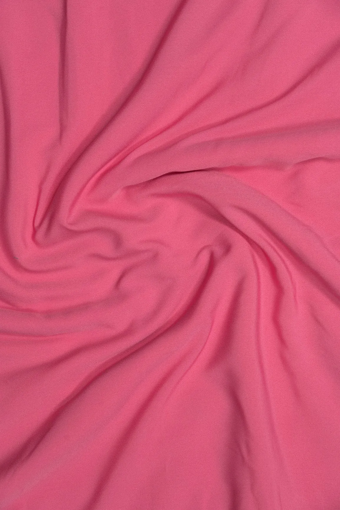 Pink Dyed Crepe Fabric
