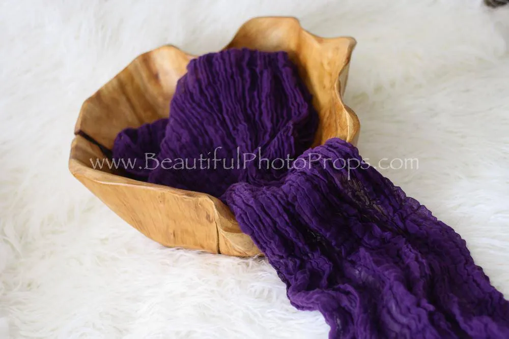 Purple Cheesecloth Baby Wrap Cheese Cloth