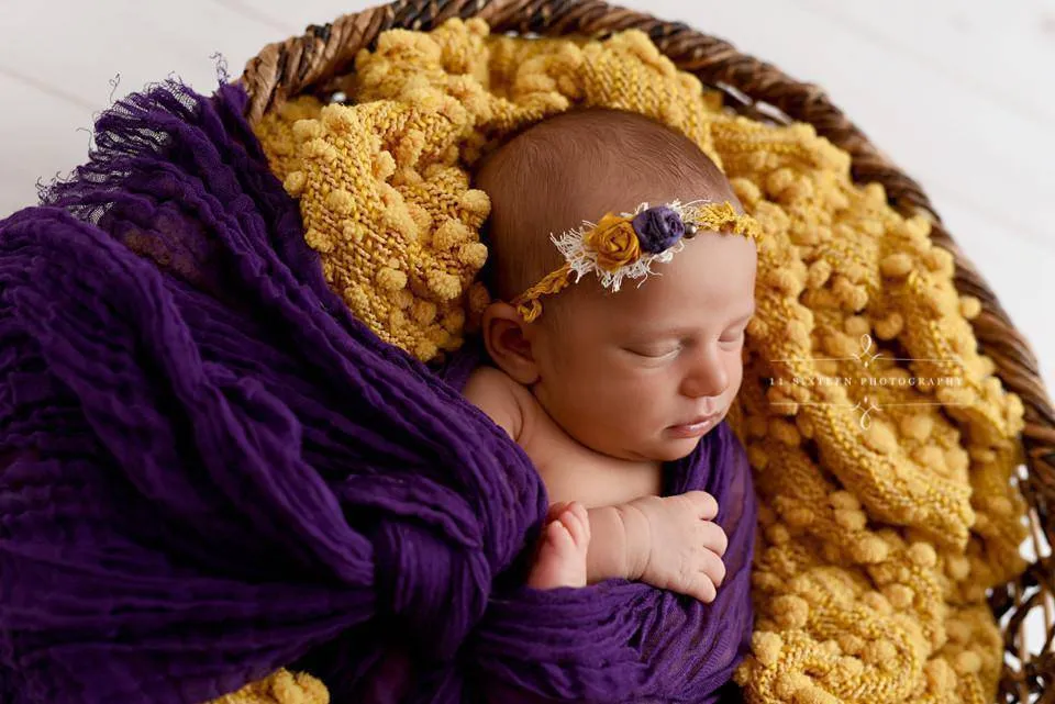 Purple Cheesecloth Baby Wrap Cheese Cloth