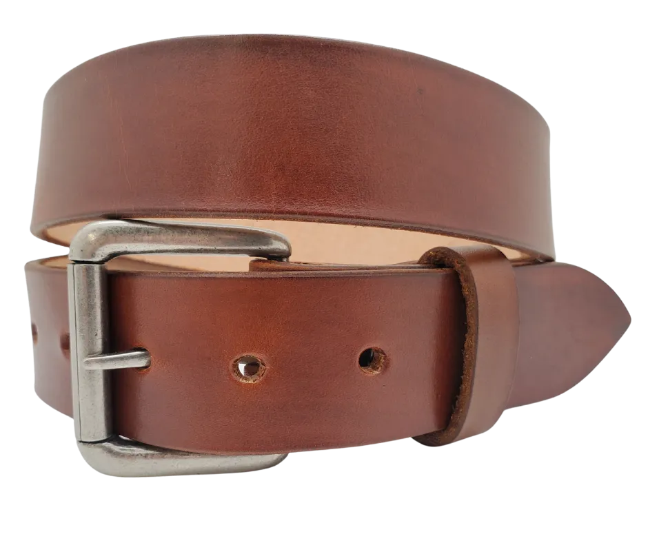"The Office" Medium Brown Casual Leather Belt