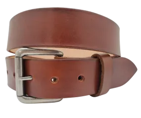 "The Office" Medium Brown Casual Leather Belt