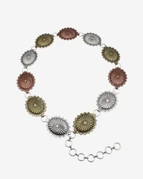 Rustic Multi Color Concho Belt