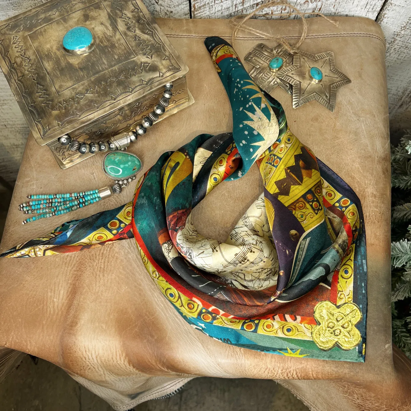 Santa's Steed ~ Silk Shorty Wild Rag