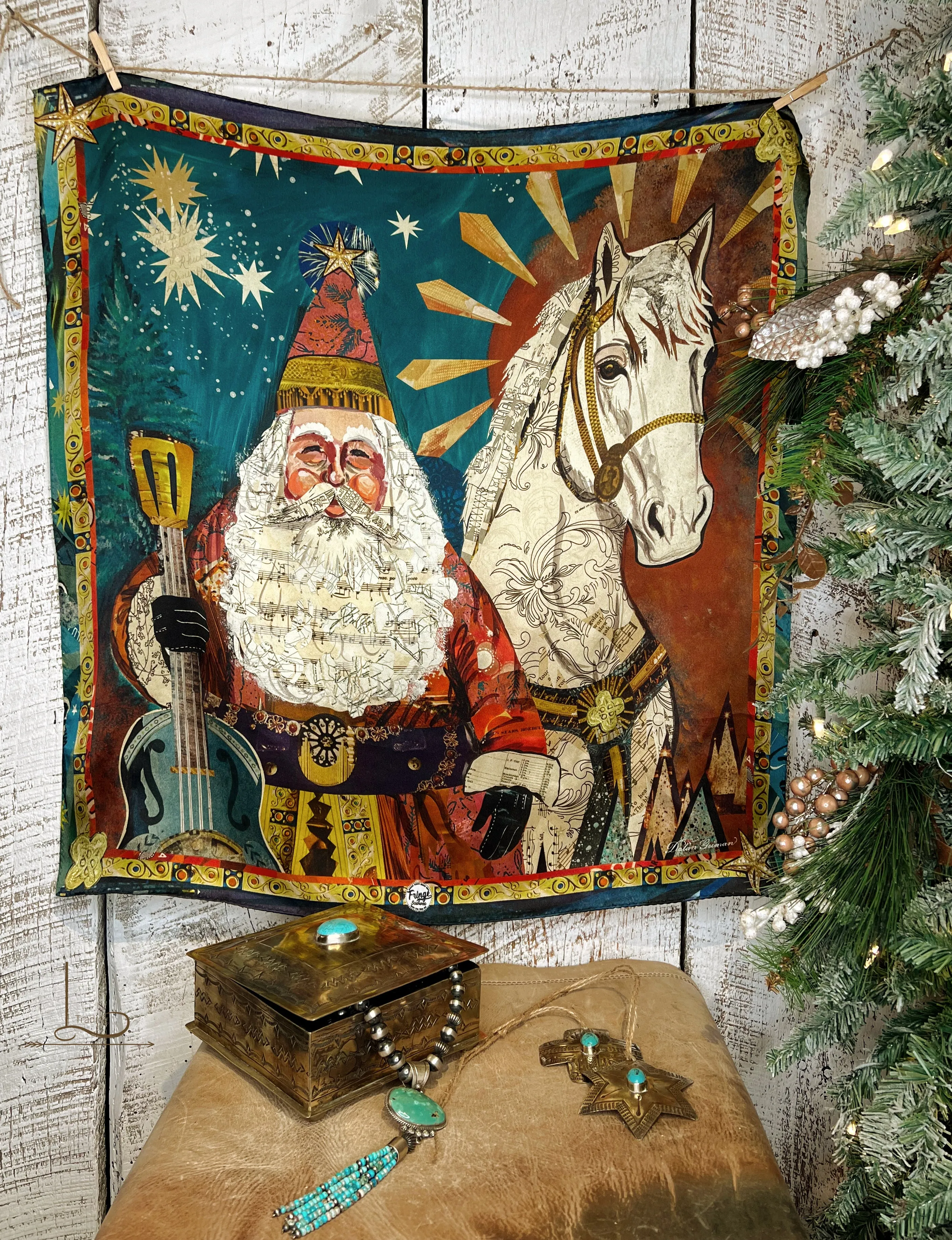 Santa's Steed ~ Silk Shorty Wild Rag