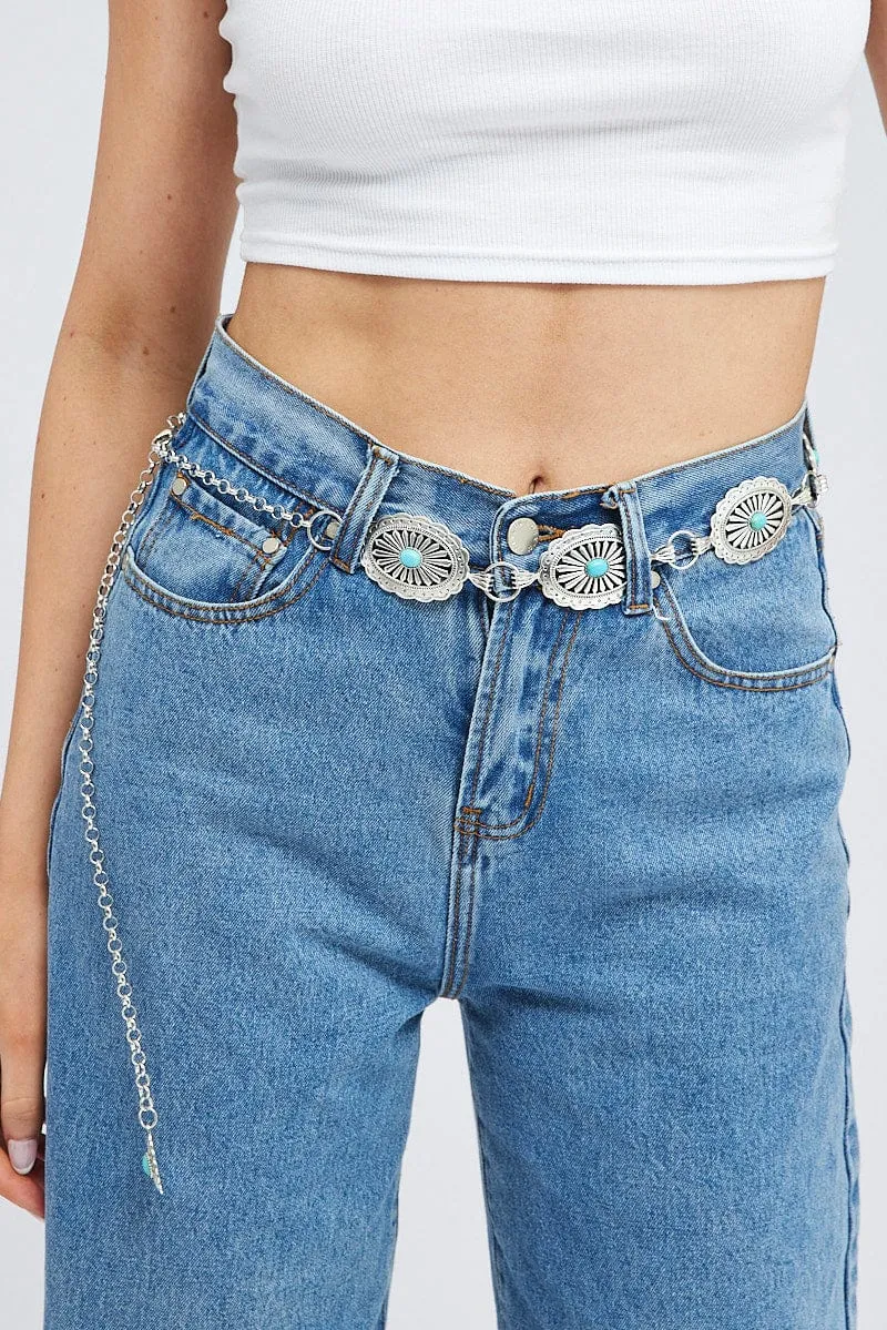 Silver Chain Belts