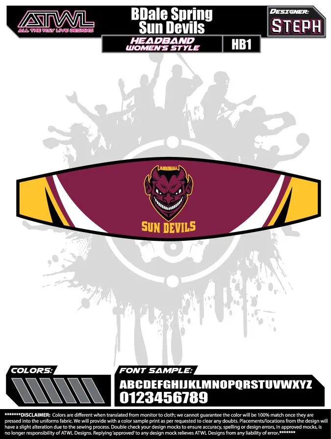 Softball Team Headbands Spring 2019