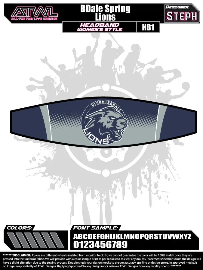 Softball Team Headbands Spring 2019